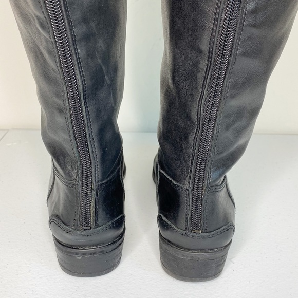 Sam Edelman Penny Black Leather Riding Boots Size 6.5W - Picture 6 of 16